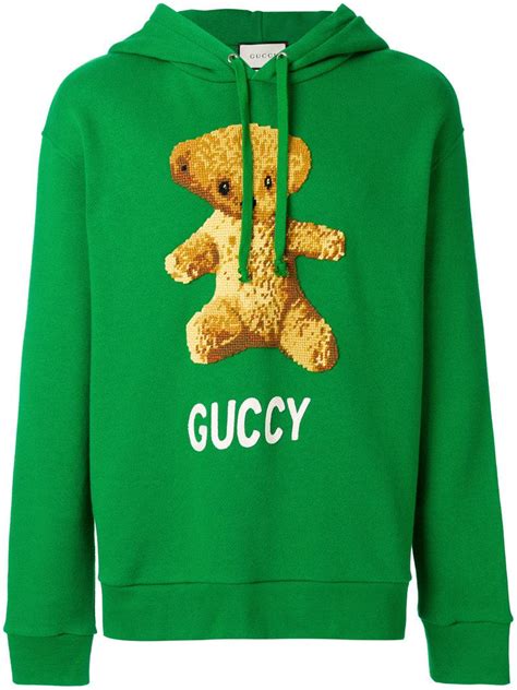 gucci teddy bear sweater replica|gucci hoodie fake.